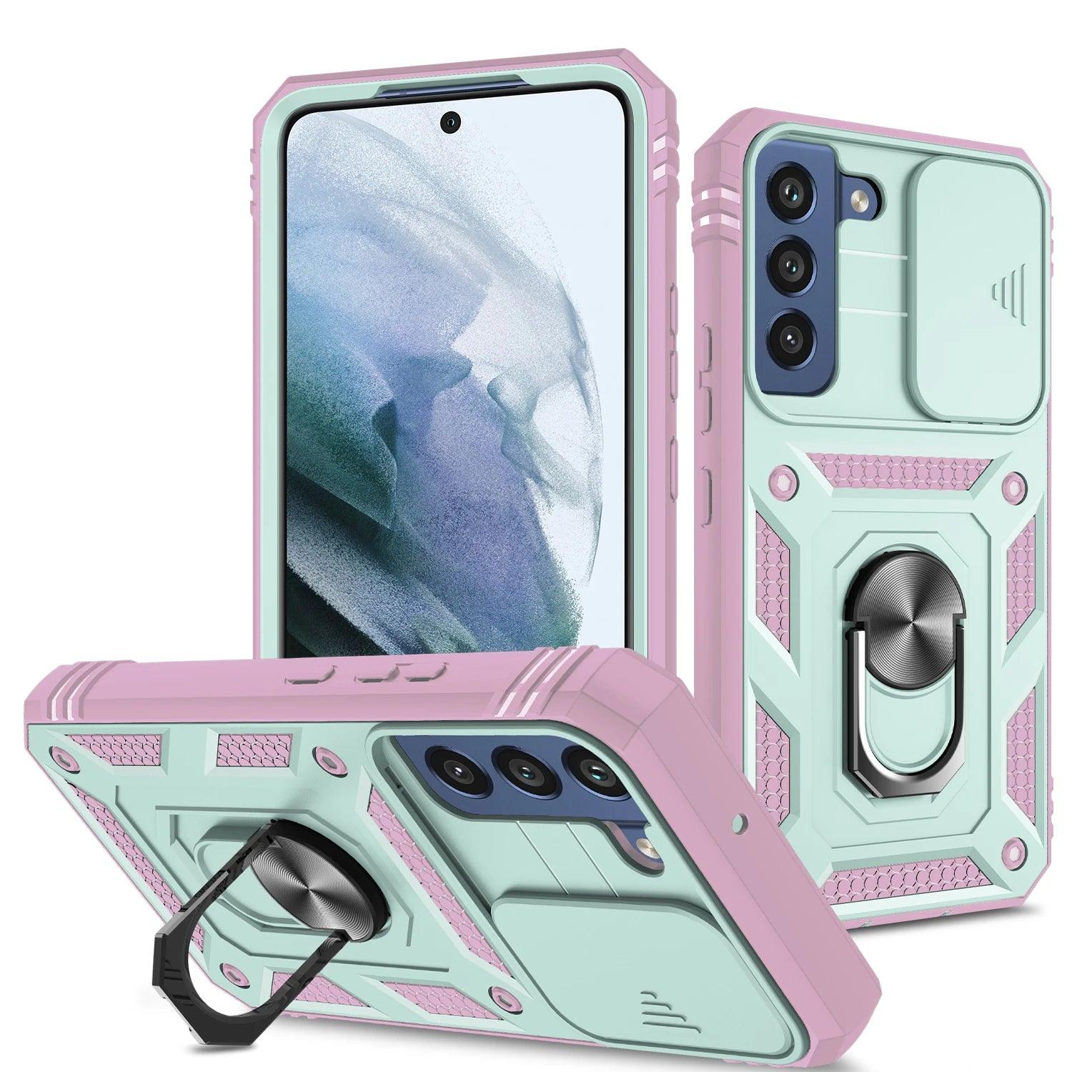Samsung Galaxy S24 Ring Holder Protective Case - Slim Grip & Anti-Slip Design for Secure Phone Handling - Perfect for Workouts, Commuting, and Everyday Use