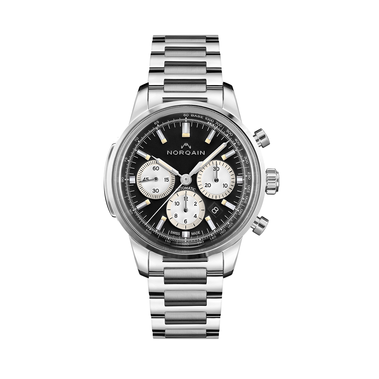 Freedom 60 Chrono 43MM Men's Sports Watch - Waterproof Stainless Steel Analog Chronograph for Diving, Running & Outdoor Activities