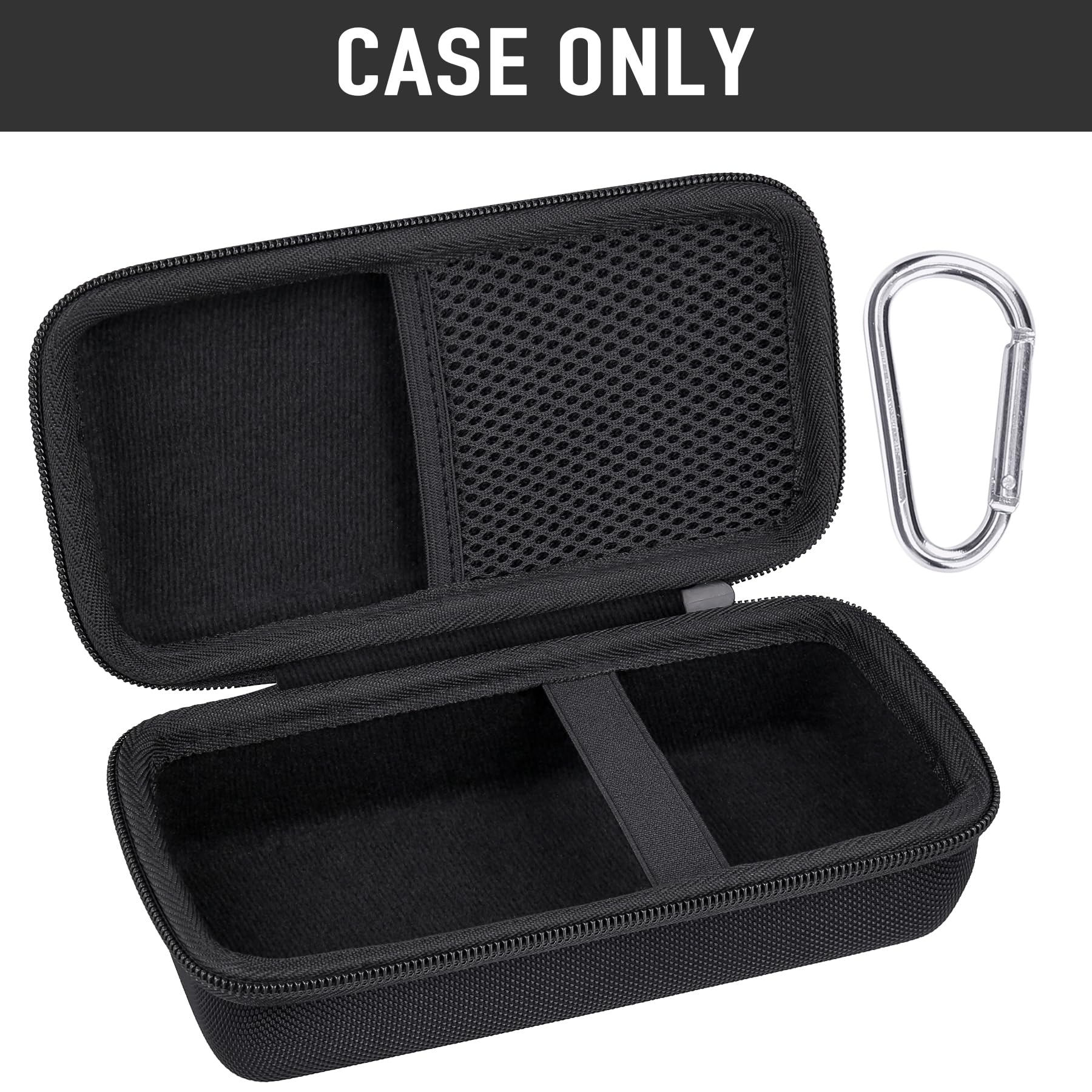 CO2CREA Hard Protective Case for Blue Tees Golf Player Go GPS Speaker - Durable Travel Carrying Case with Carabiner Clip | Perfect for Golf, Travel, Outdoor Activities & Electronic Accessories Storage