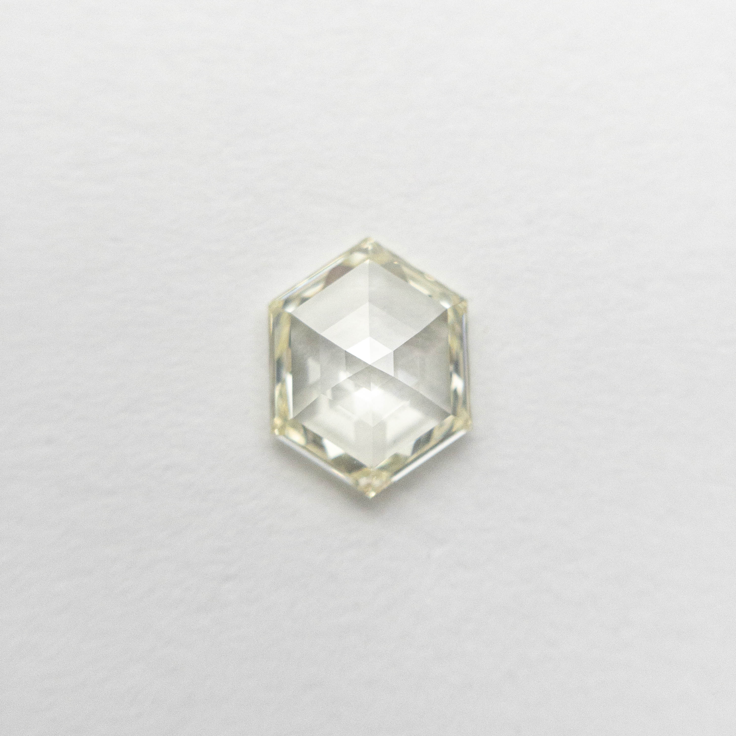0.60ct 6.66x5.13x2.05mm SI1 M/N Hexagon Rose Cut Loose Diamond for Jewelry Making - Perfect for Engagement Rings, Pendants & Custom Designs
