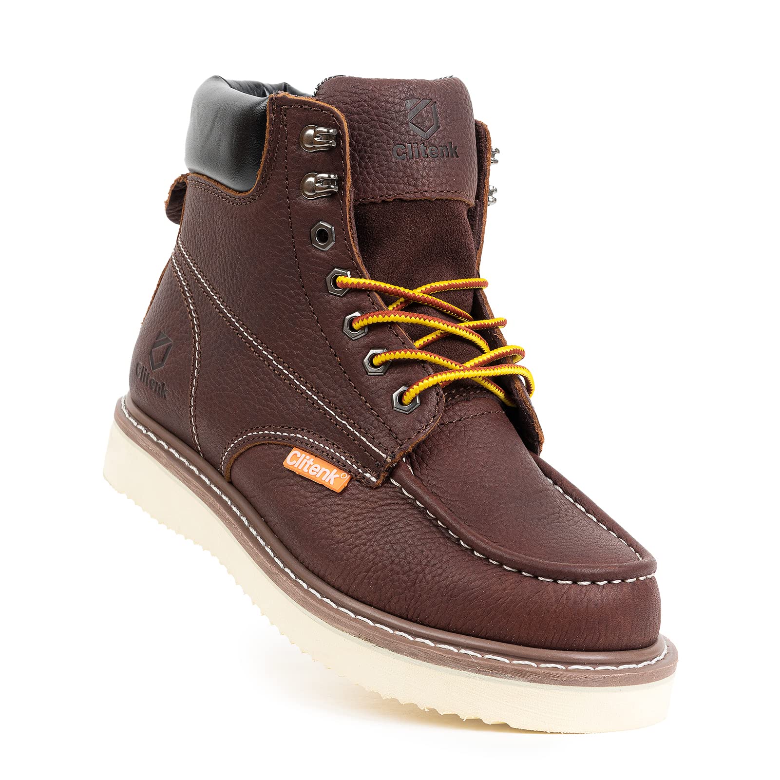 **Men's Moc Toe Work Boots - 6