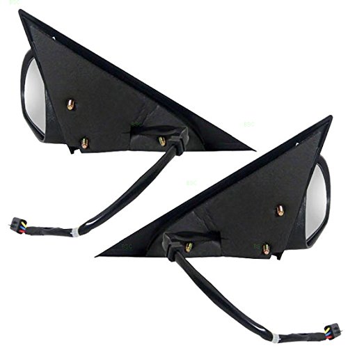 Replacement Power Side Mirrors with Cowl Grille Panel for 1999-2004 Ford Mustang - Perfect for DIY Auto Repair & Car Restoration Projects