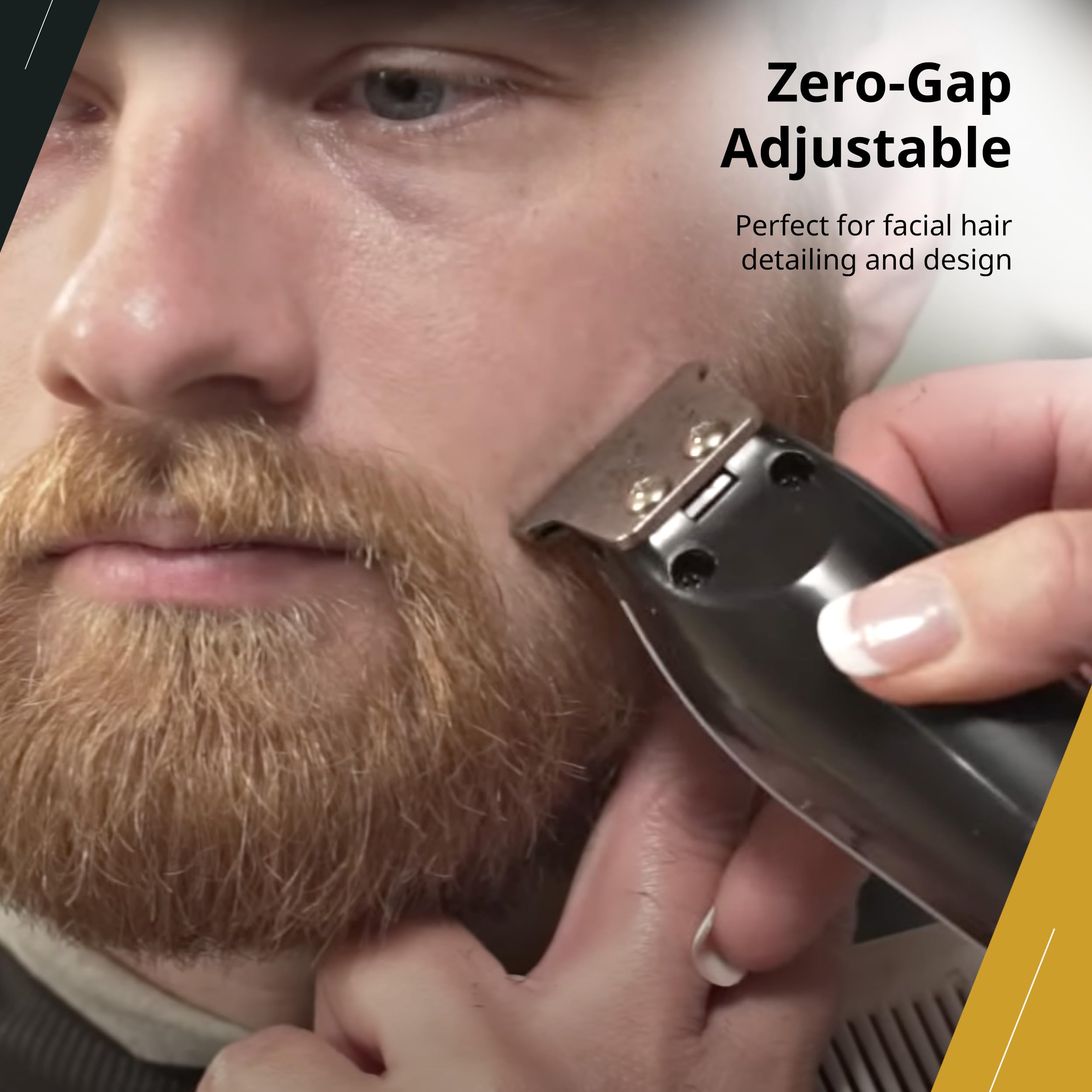 Wahl Professional Detailer Corded Trimmer - Adjustable T-Blade, Black Rotary Motor, Complete Grooming Kit for Beard, Mustache & Hair Styling at Home or Salon