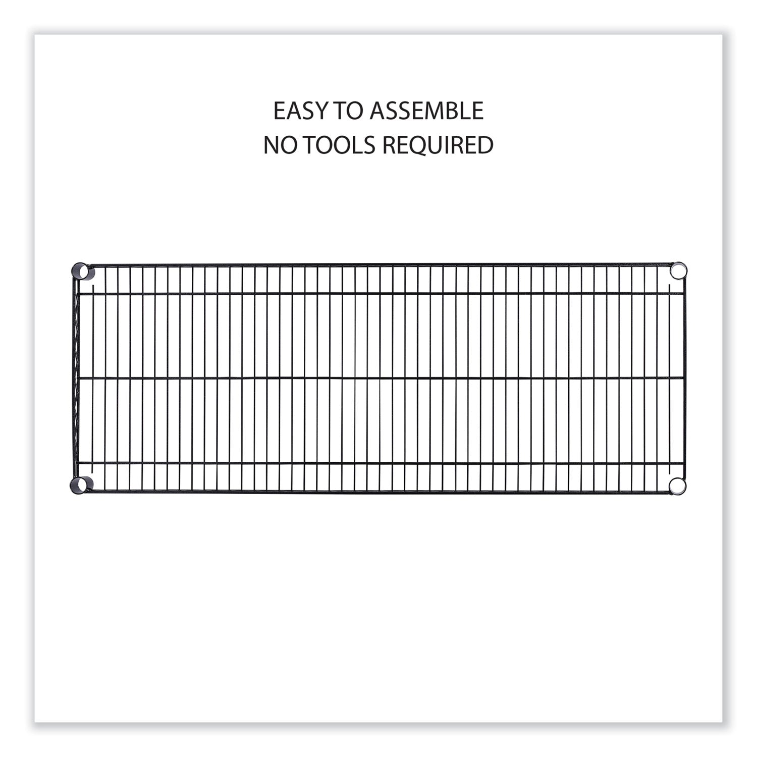 Alera® 5-Tier Heavy Duty Wire Shelving Unit with Locking Casters & Shelf Liners - 48