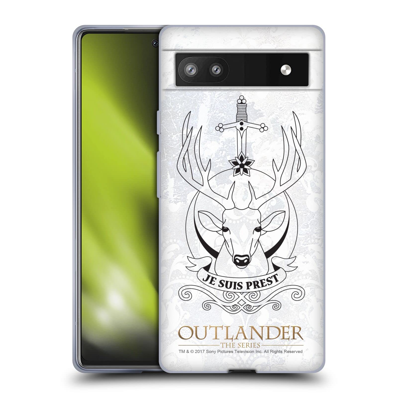Outlander Je Suis Prest Case for Google Pixel 6a - Soft Gel Phone Cover for Fans