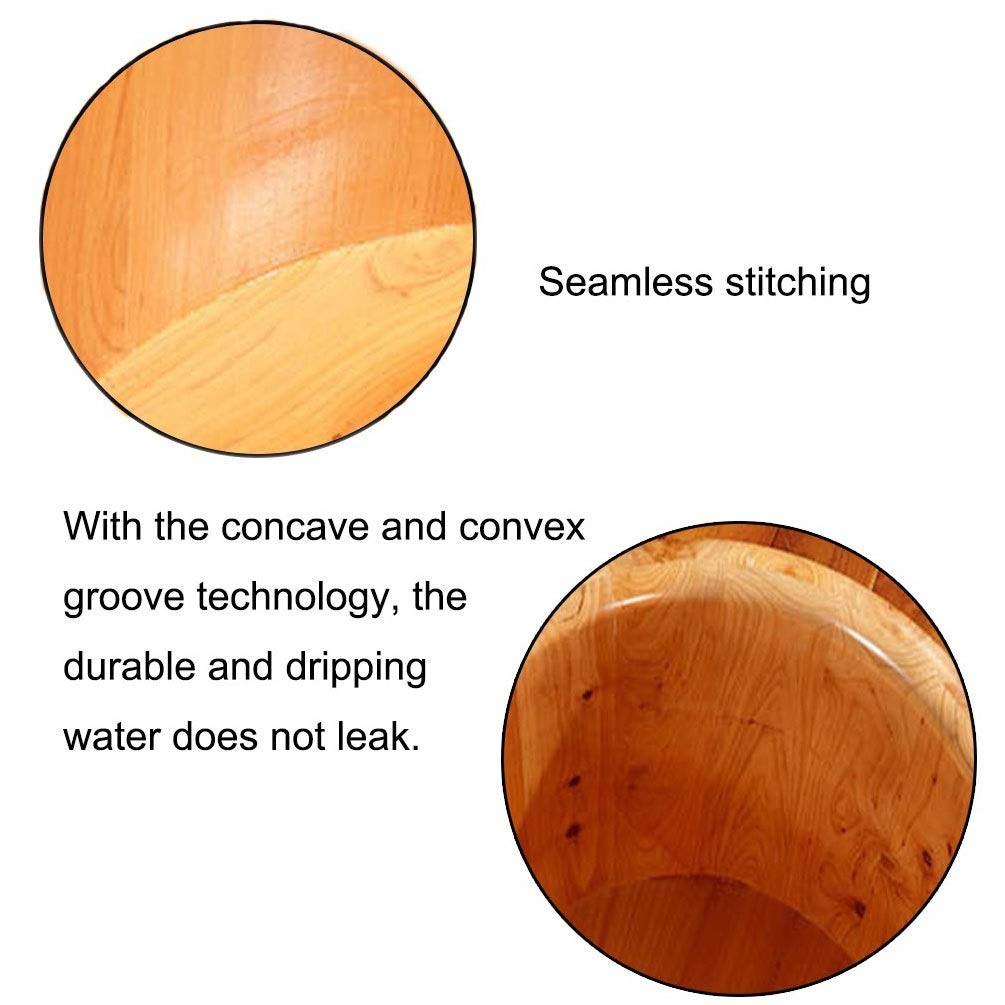 Premium Wooden Foot Spa Massage Bucket with Sauna & Infusion - Relaxing Home Foot Bath for Stress Relief & Detox