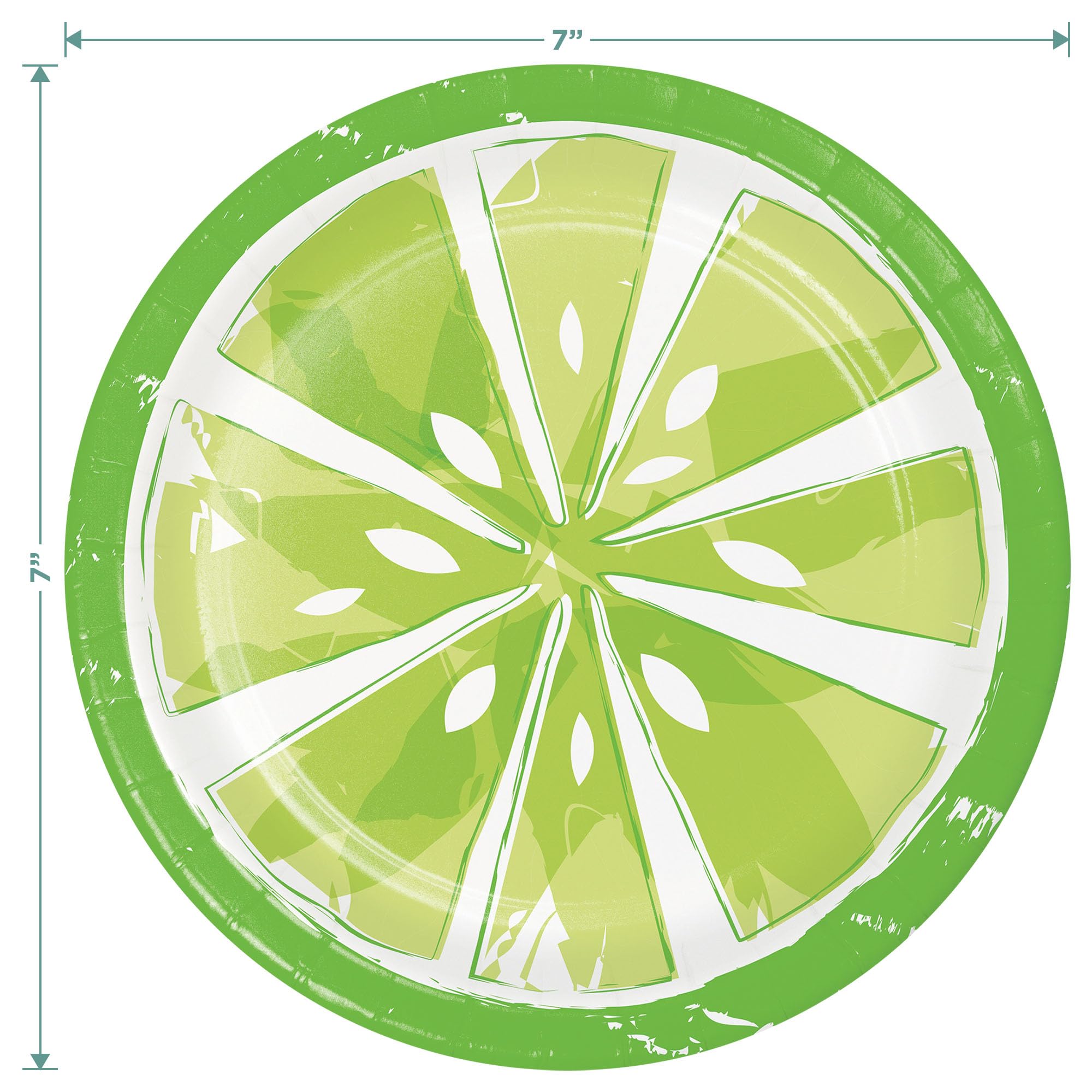 Tutti Frutti Citrus Slice Paper Plates, Beverage Napkins & Forks Set - Lemon Lime Grapefruit Design (16-Piece Party Tableware) for Birthday, Baby Shower & Summer Picnic Decorations