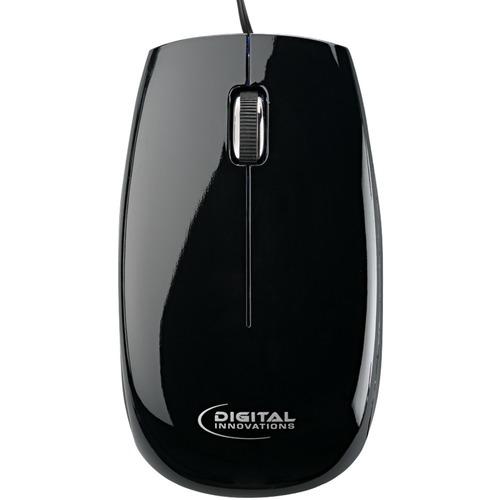Digital Innovations 4230800 AllTerrain(TM) Wired Optical Mouse for PC, Laptop, Gaming & Office Use - Ergonomic Design with Durable All-Terrain Tracking