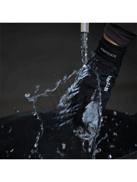 Equetech Storm Waterproof Riding Gloves for Equestrian & Horseback Riding - All-Weather Protection for Rain, Snow & Cold - Perfect for Trail Riding, Dressage & Outdoor Activities