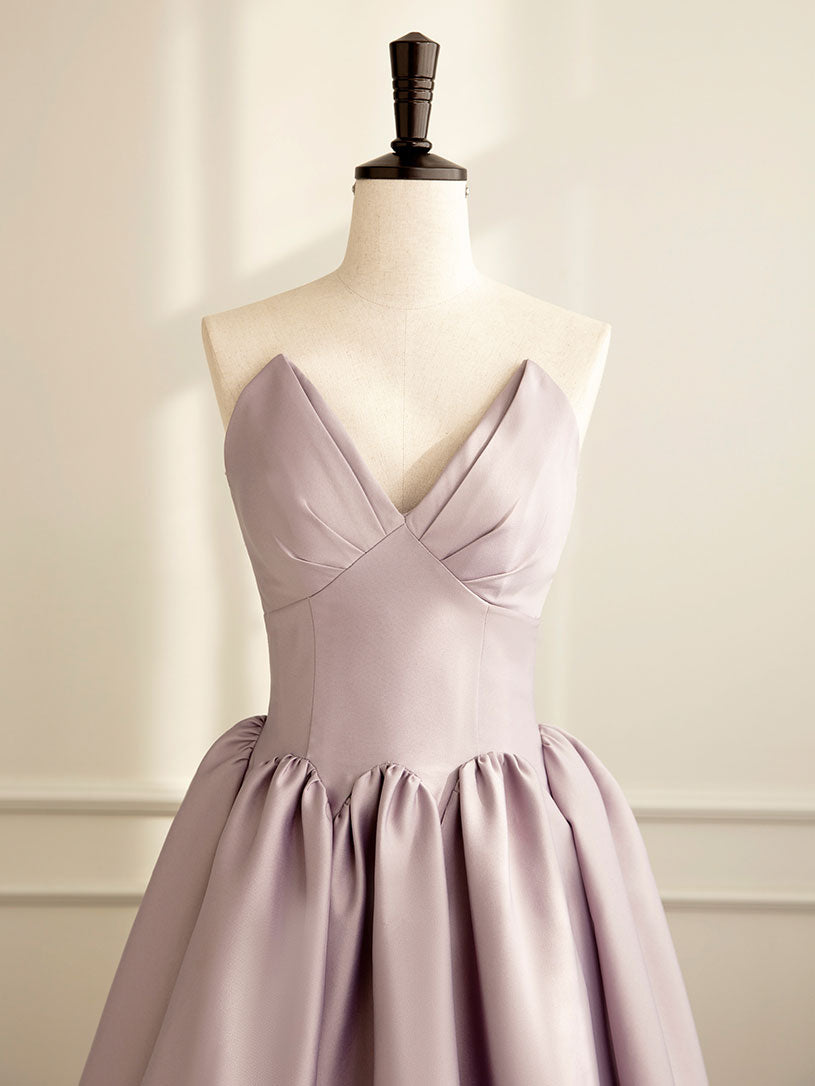 Elegant A-Line Satin Pink Long Prom Dress for Women - Perfect for Homecoming, Formal Dances & Evening Parties