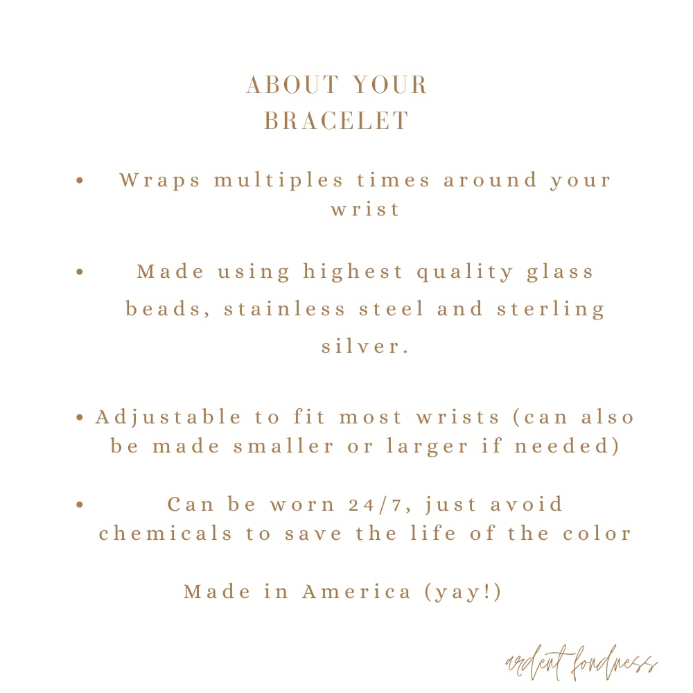 Morse Code Beaded Wrap Bracelet for Military Mom - Deployment Gift for Wife, Girlfriend, Sister & Best Friend - Prayer Stay Safe Navy Gold & White Bracelet - Perfect for Deployment, Homecoming & Military Appreciation Gifts - Made in USA