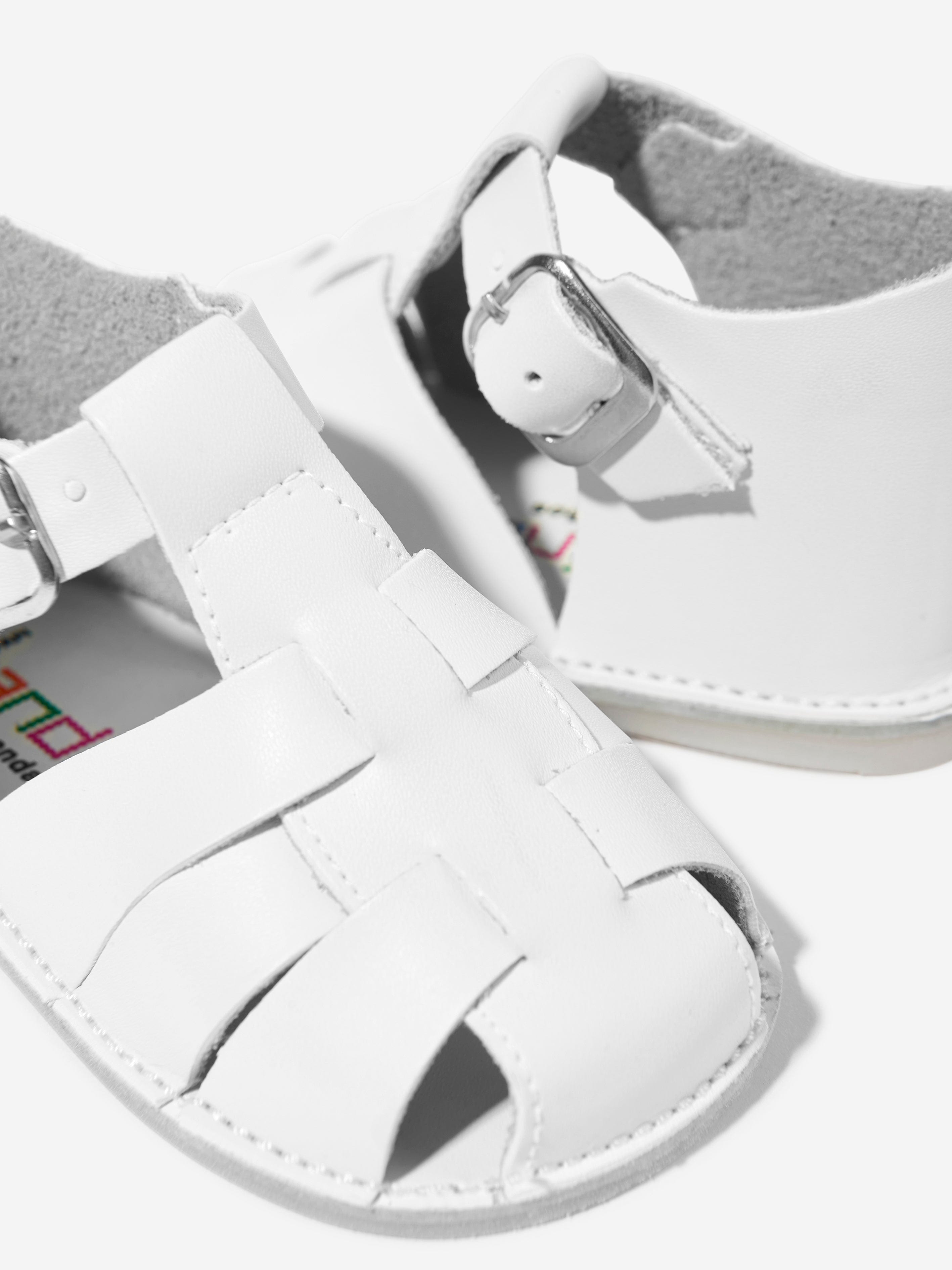 Baby Pre Walker Sandals in White - Soft Sole First Walking Shoes for Infants | Perfect for Indoor Play, Outdoor Adventures & Special Occasions