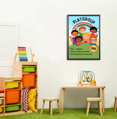 36x48 Poster Frame - SwingFrame Wide Face Display for Art, Photos & Posters - Perfect for Home, Office & Gallery Decor