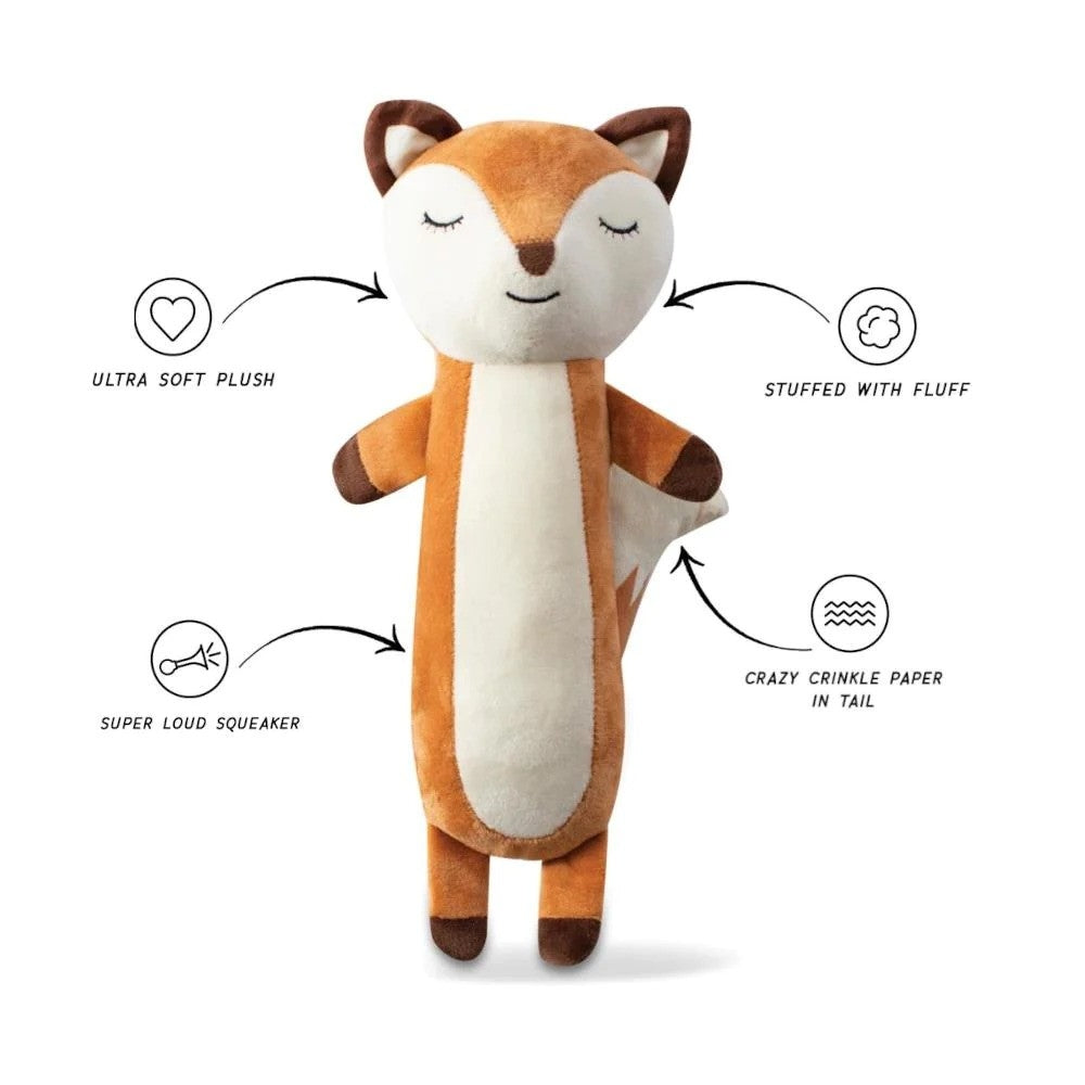 Adorable Fox Plush Dog Toy - Soft & Cuddly Stuffed Animal for Kids, Gifts, and Nursery Decor | Perfect for Playtime, Cuddling, and Themed Bedrooms