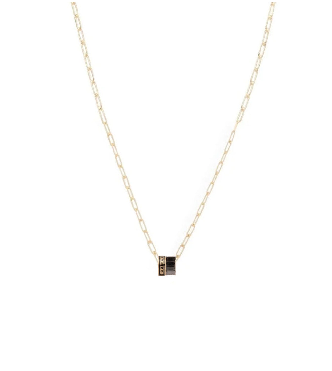 Dream & Baguette Black Diamond Heartbeat Super Fine Clip Chain Necklace - Elegant Jewelry for Women, Perfect for Valentine's Day, Anniversary & Romantic Occasions