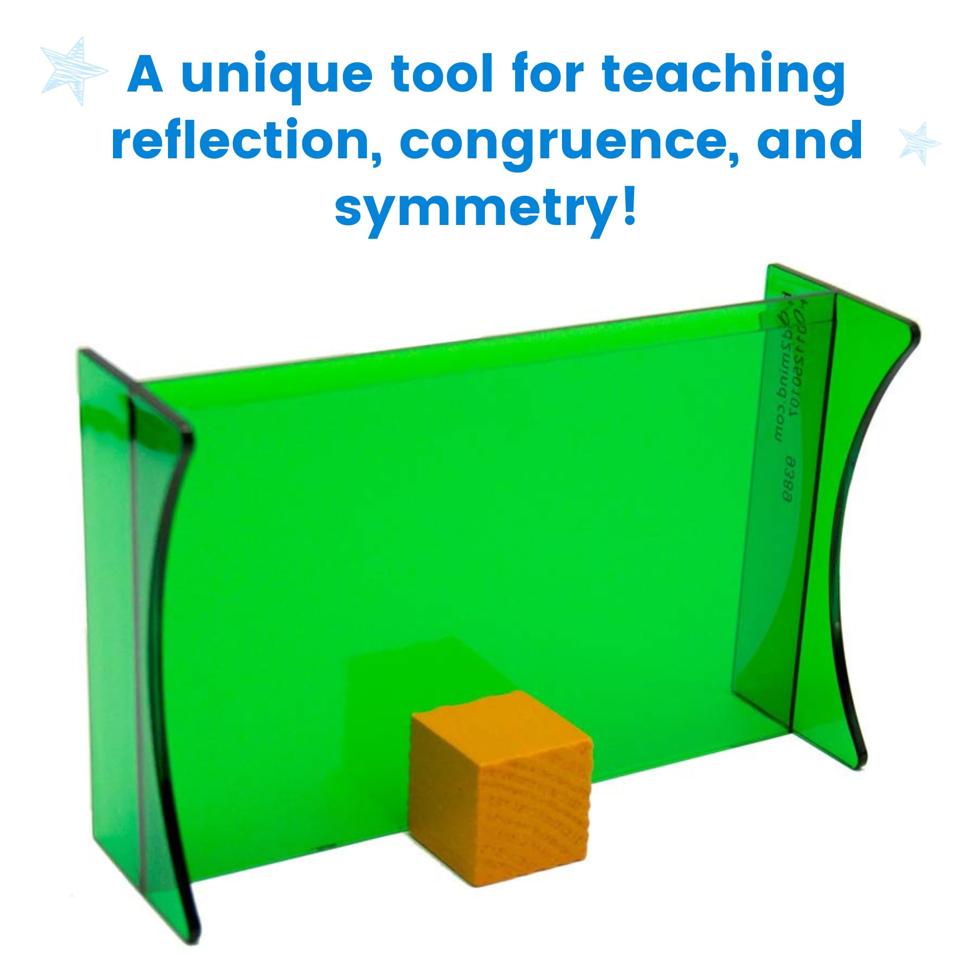 hand2mind GeoReflector Mirrors Classroom Set - 32 Pack | Geometry Learning Tools for Kids | Explore Reflection, Symmetry & Tracing | Math Teacher Supplies for Classroom Activities | Perfect for STEM Lessons, Art Projects & Hands-On Learning