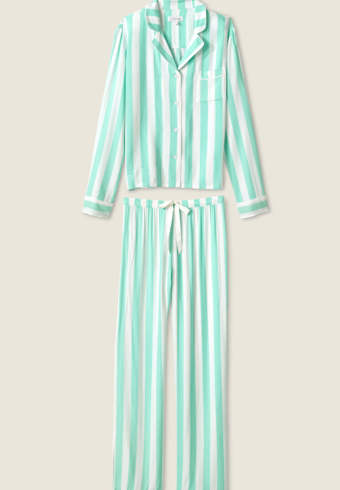 Pj Salvage Farmer's Market Striped Cotton Pajama Set for Women - Soft & Comfortable Sleepwear for Nighttime Relaxation & Lounging