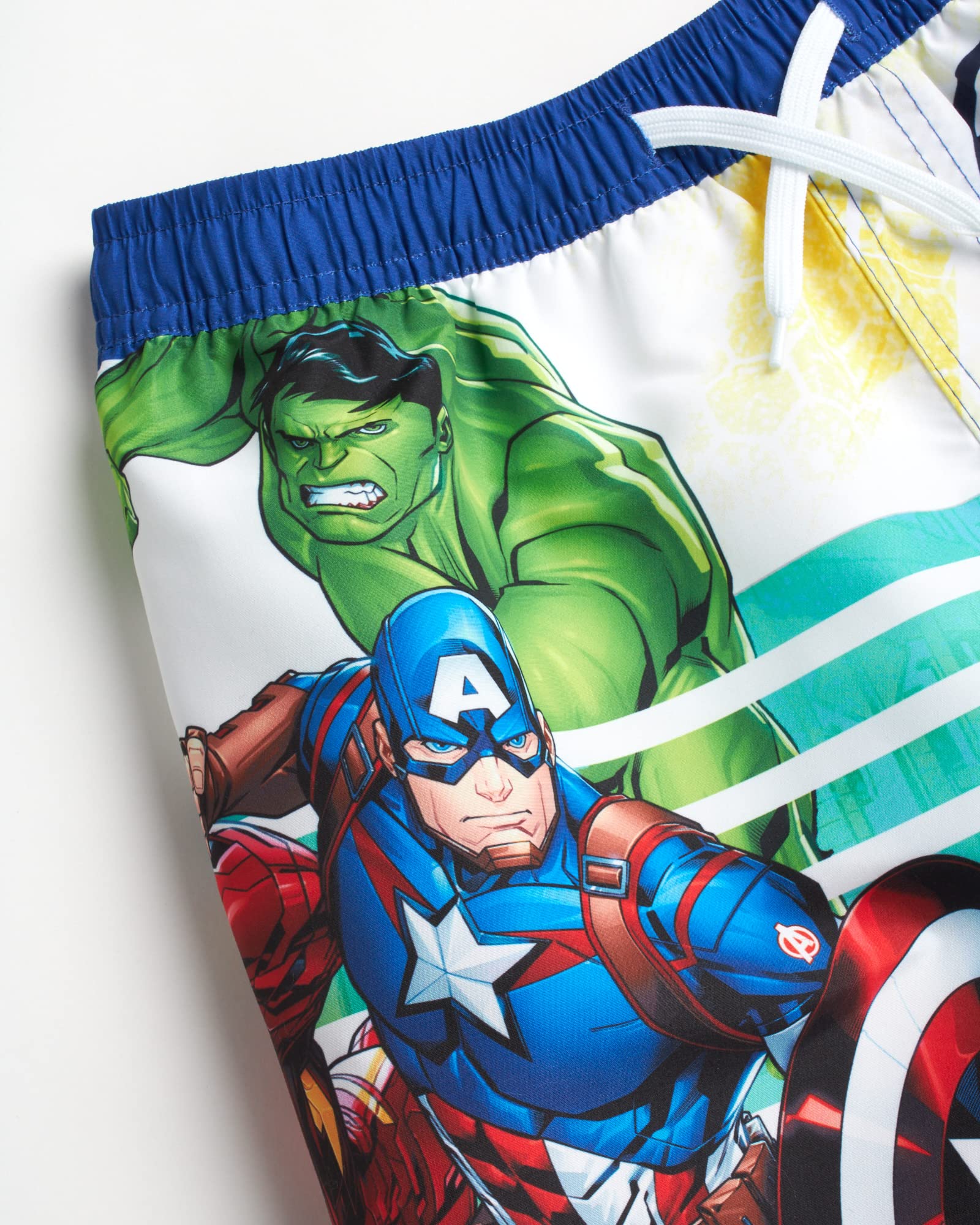 **Marvel Avengers Boys' Swim Trunks - Spider-Man, Captain America, Hulk, UPF 50+ Quick Dry Swim Shorts for Kids (2T-12) - Perfect for Pool, Beach & Summer Water Play**