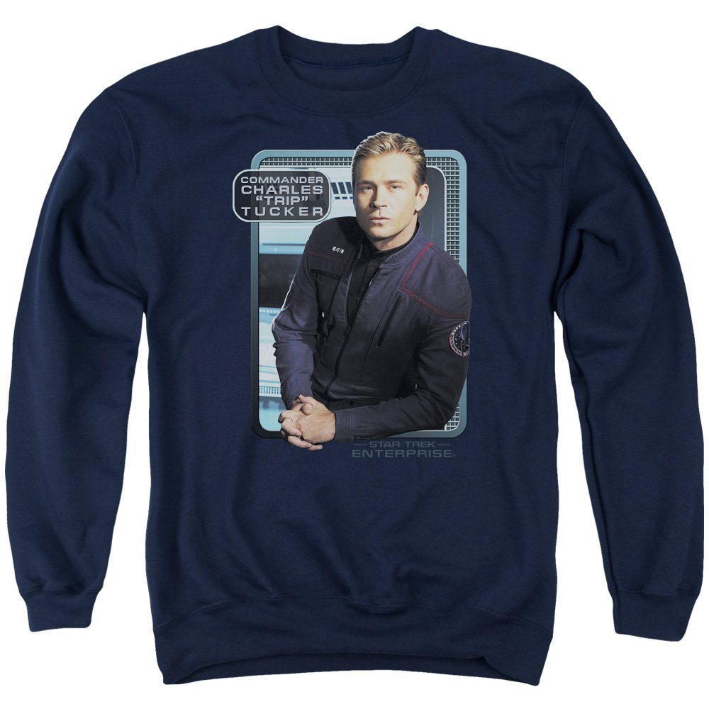 Star Trek Trip Tucker Unisex Crewneck Sweatshirt for Men & Women | Sci-Fi TV Show Merchandise | Casual Wear & Cosplay Costume