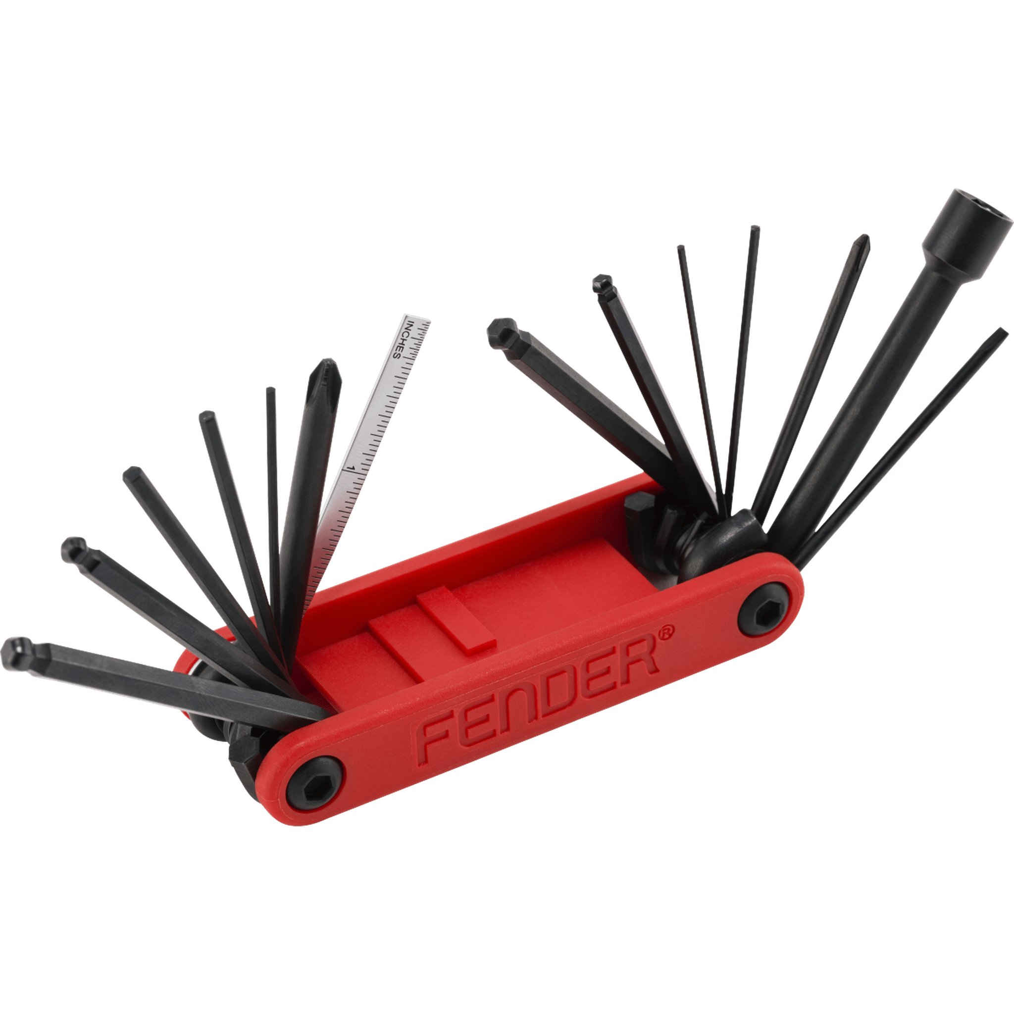 Fender Guitar & Bass Multi Tool - Essential Maintenance Kit for Guitarists & Bass Players - Perfect for String Changes, Adjustments & Repairs