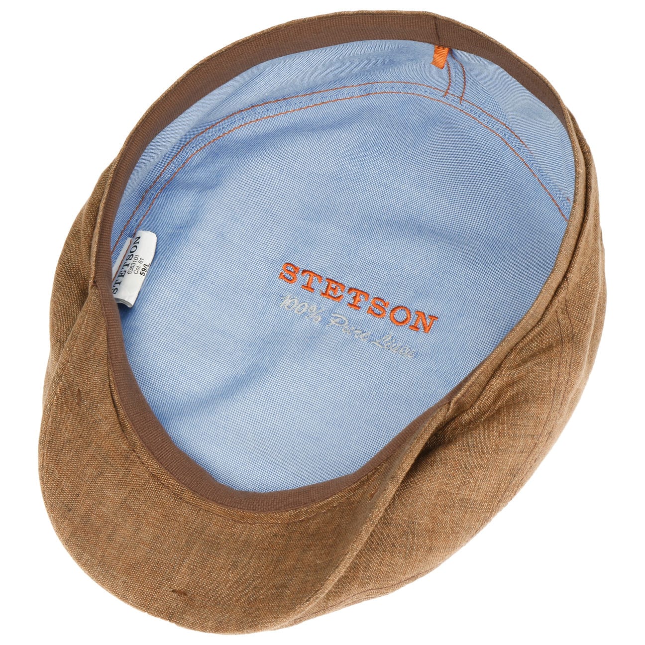 Stetson Belfast Linen Summer Flat Cap - Lightweight Breathable Hat for Men - Perfect for Outdoor Activities, Beach Vacations & Casual Style