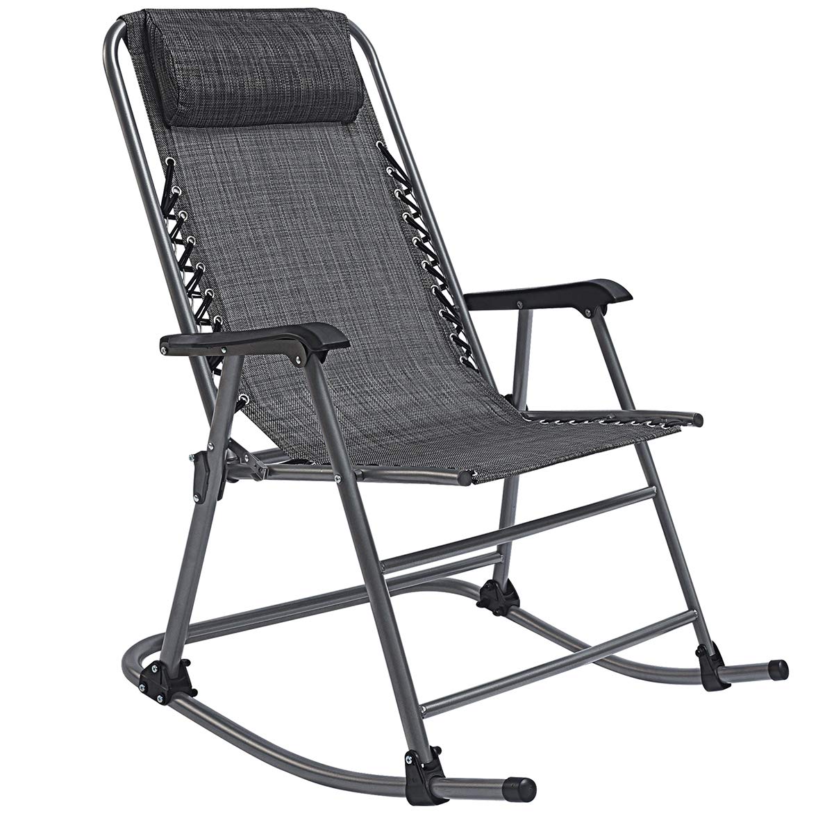 **Zero Gravity Patio Rocking Chair - Portable Folding Mesh Recliner for Outdoor Relaxation, Camping, Fishing & Beach - Perfect for Backyard, Garden, Poolside & Travel**