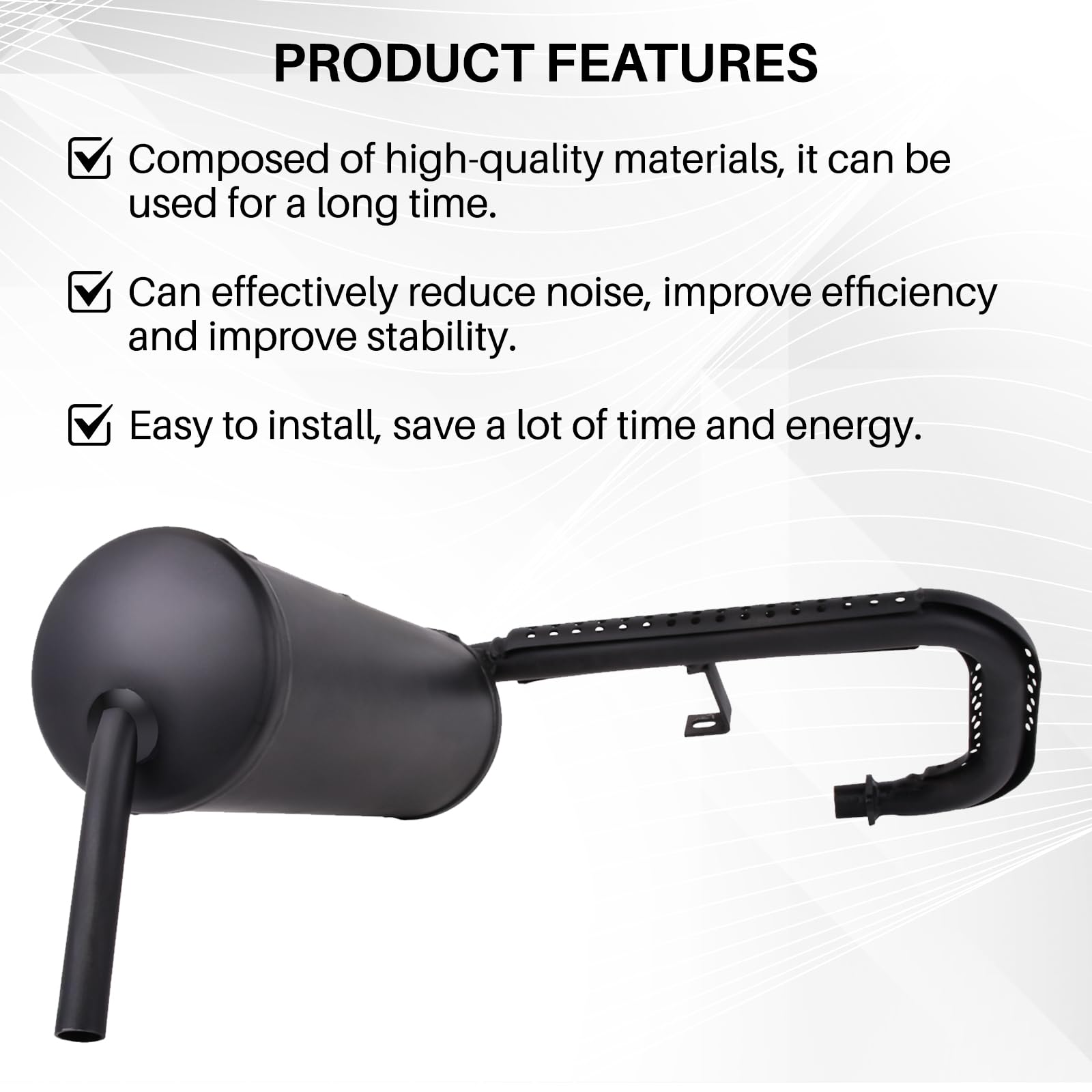 FE290 Kawasaki Engine Muffler System Replacement for Club Car Golf Cart DS Models 1994-2014 - Compatible with Part Numbers 101859301 & 102522301 - Perfect for Golf Course Maintenance and Cart Performance Upgrades
