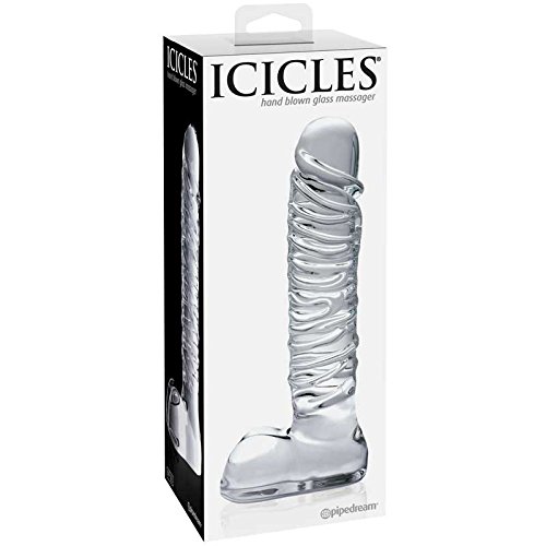 Icicles No. 63 - Premium Glass Adult Sex Toy for Sensual Pleasure & Couples Play | Perfect for Solo Exploration & Intimate Partner Experiences