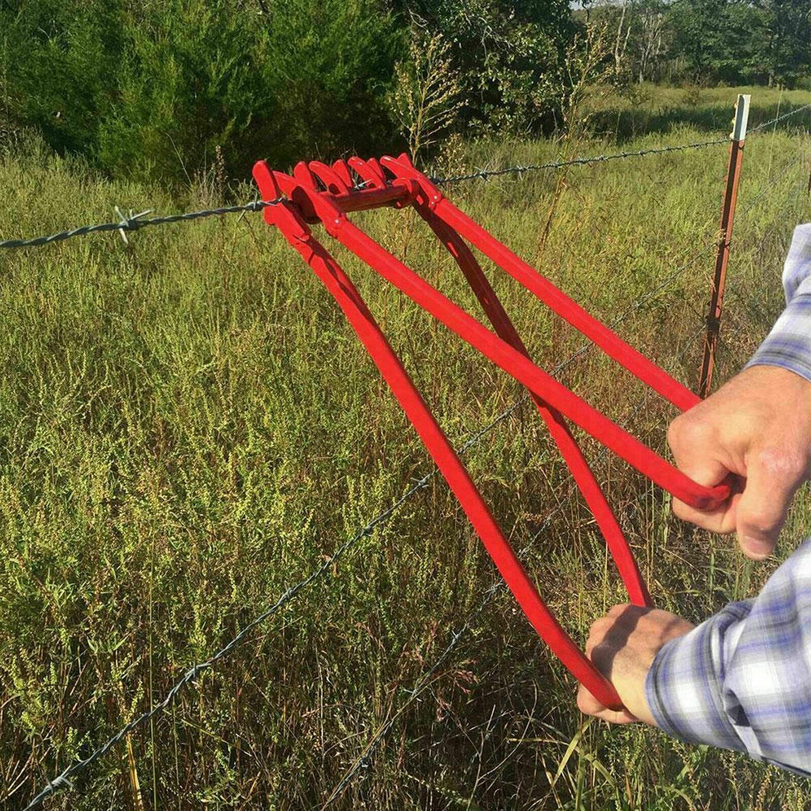 Heavy Duty Wire Tight Fence Crimping Tool - Ranch Wire Tightener & Repair Kit with Strong Torque for Chain Link Fencing - Perfect for Farm, Ranch, and DIY Fence Repairs