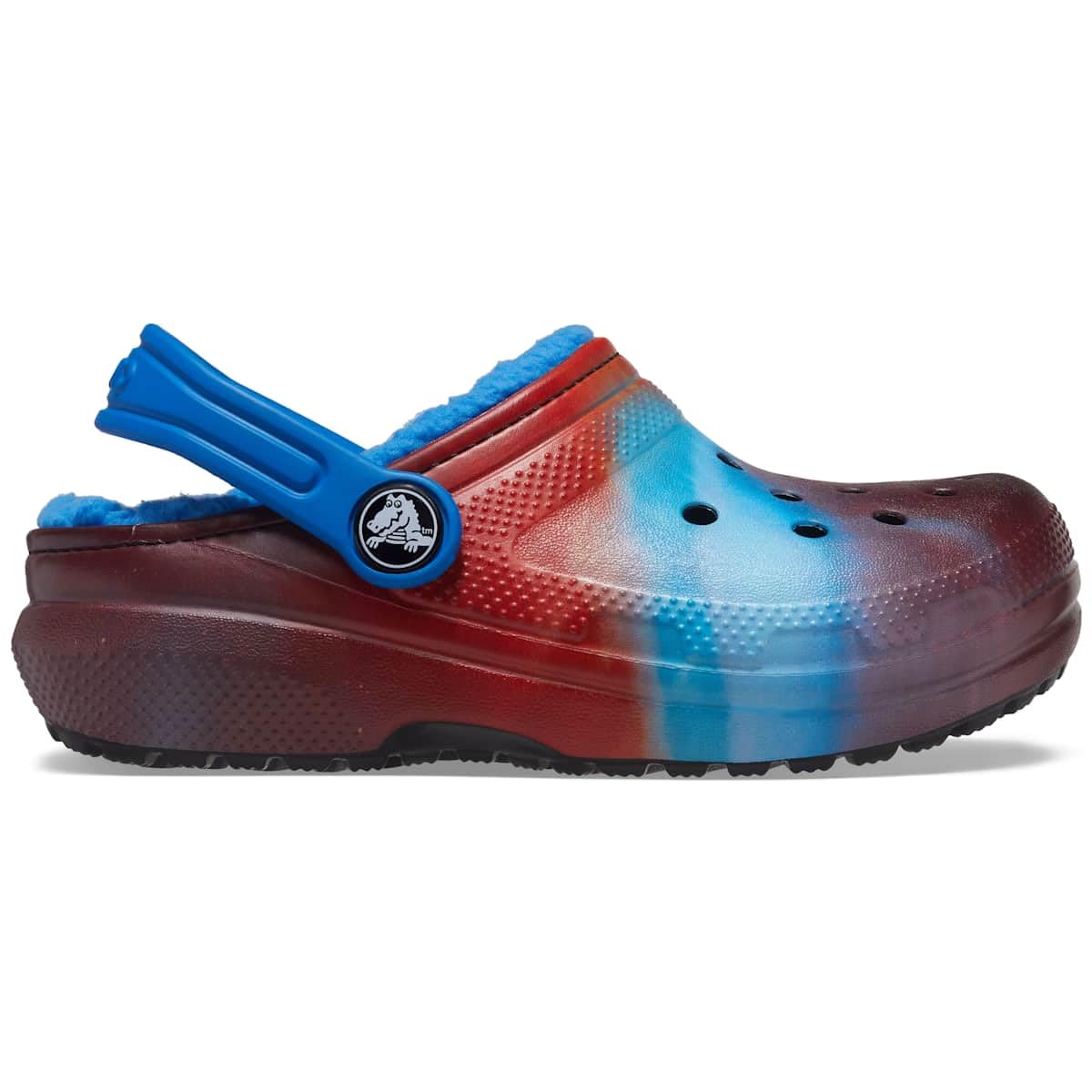 Crocs Kids' Classic Marbled Tie Dye Lined Clogs | Unisex Children's Comfortable Slip-On Shoes for Playtime, School & Outdoor Activities