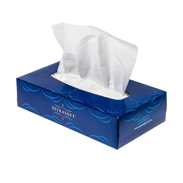 Caprice Ultrasoft 2-Ply Facial Tissues - 48 Packs (100 Sheets Each) | Gentle for Nose & Skin | Perfect for Home, Office & Travel
