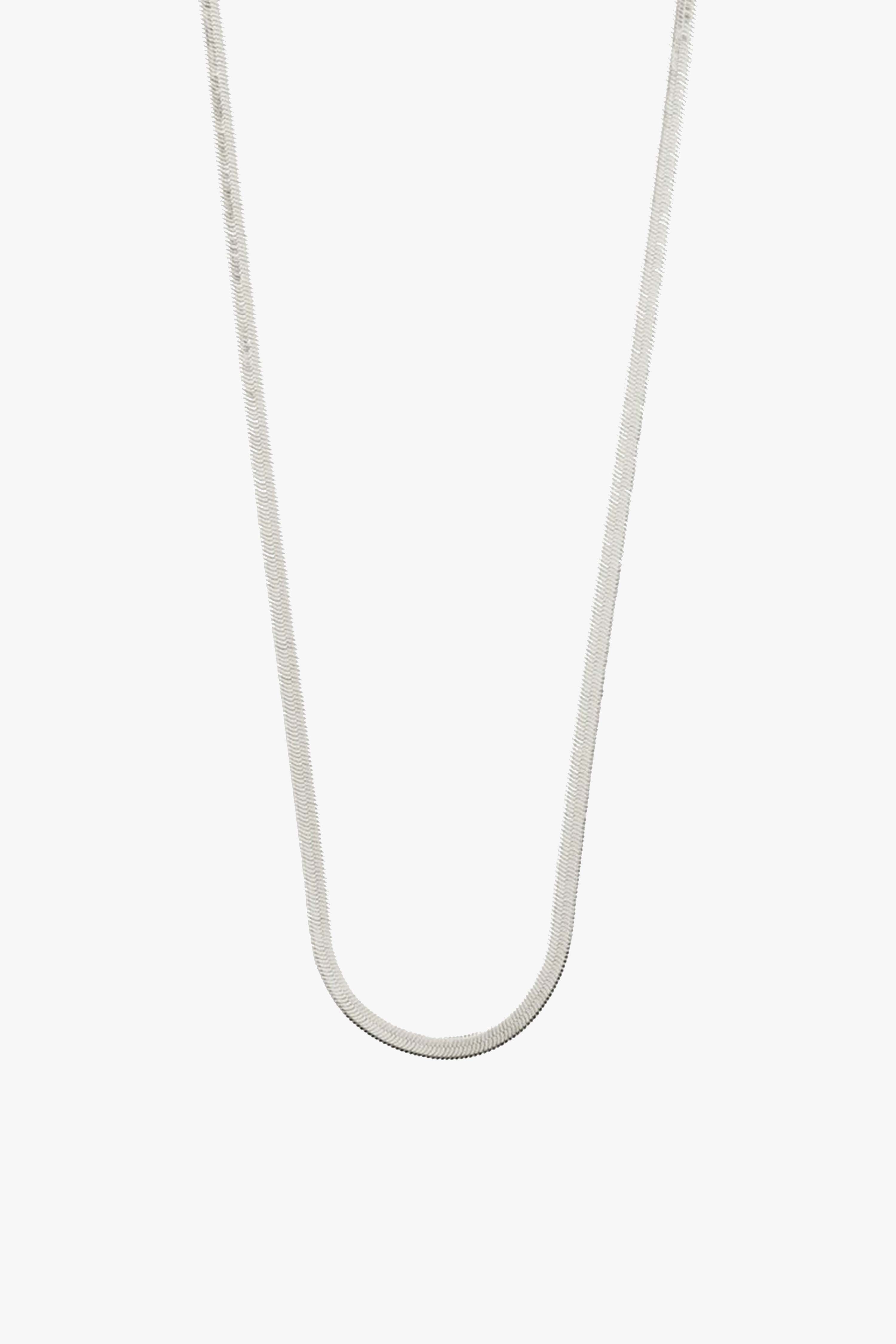 Elegant Silver Plated Snake Chain Necklace for Women - Perfect for Everyday Wear, Parties & Gifts