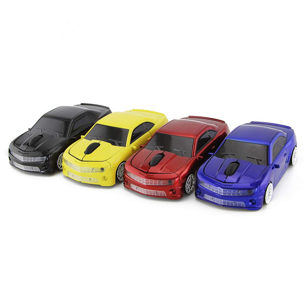 Wireless Optical Mouse for Chevrolet Camaro - Blue Gaming Mouse for PC & Laptop - Perfect for Sports Car Enthusiasts & Office Work