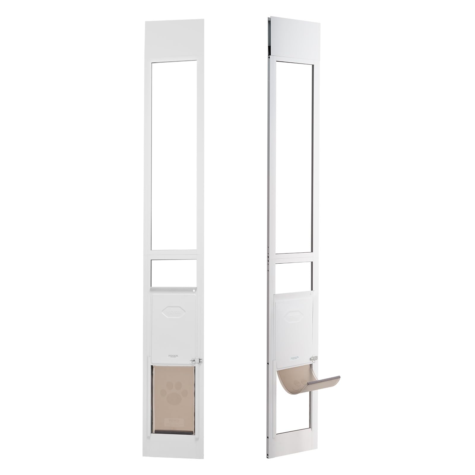 VEVOR Adjustable Dog Door for Sliding Glass Doors - 75 7/8