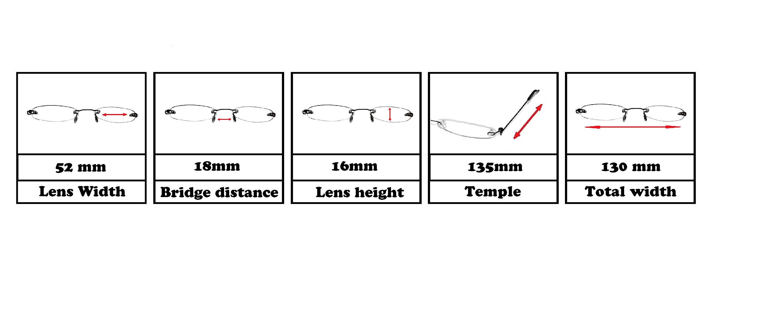 Ultra Slim & Lightweight Rimless Reading Glasses +2.5 for Men & Women - Silver Frame with Aluminum Case | Perfect for Reading, Computer Work & Daily Use