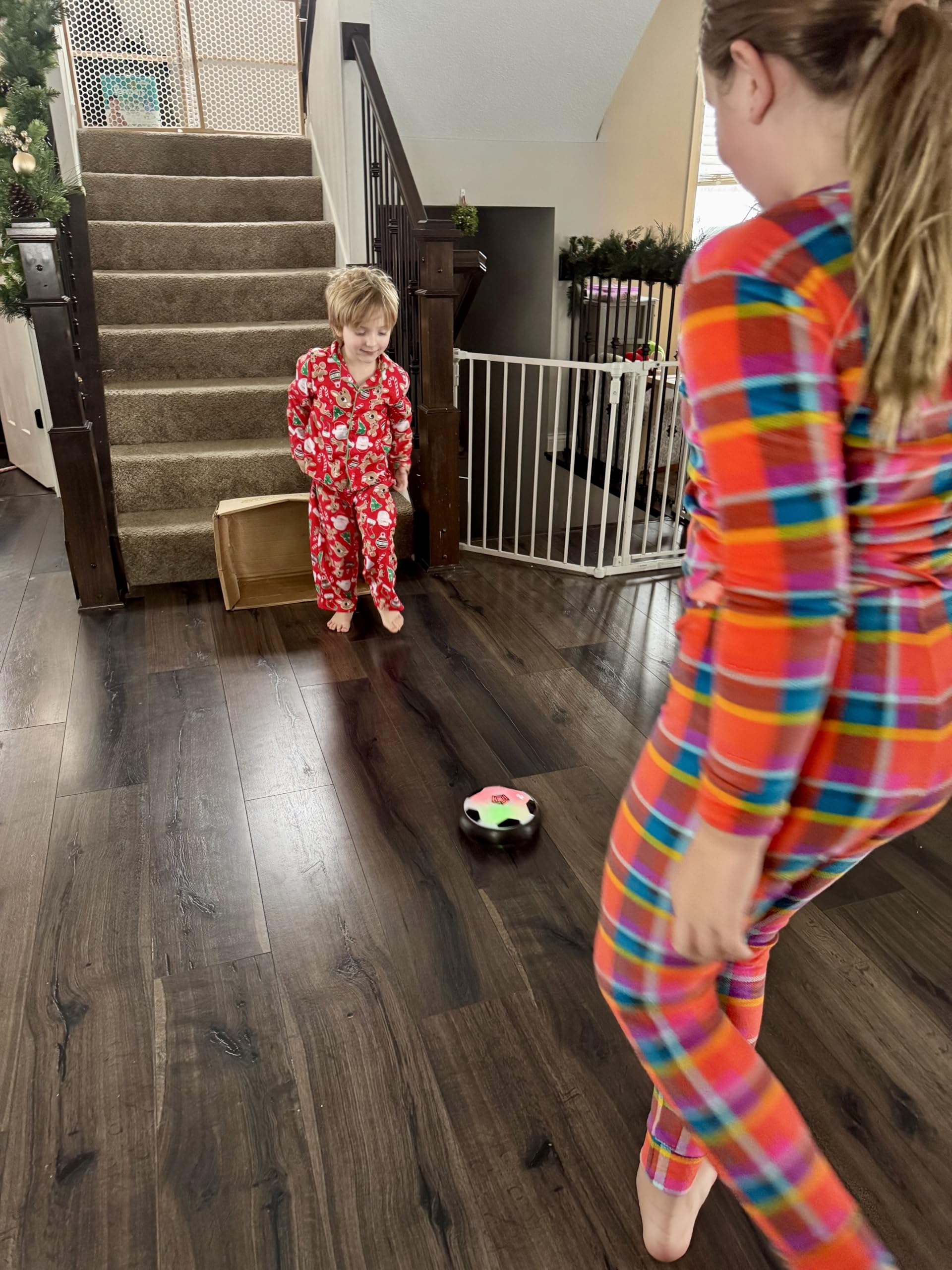 LED Light Up Hover Soccer Ball for Kids - Magic Kick Air Cushion Indoor/Outdoor Football Toy for Boys & Girls Ages 6-13 - Cool Birthday Gift for 6,7,8,9,10 Year Olds - Perfect for Playtime, Backyard Games & Nighttime Fun