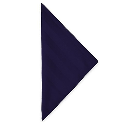 Premium 17x17 Inch Satin Stripe Cloth Napkins - 3 Dozen Set in Wedgewood Blue - Perfect for Weddings, Dinner Parties, and Upscale Events