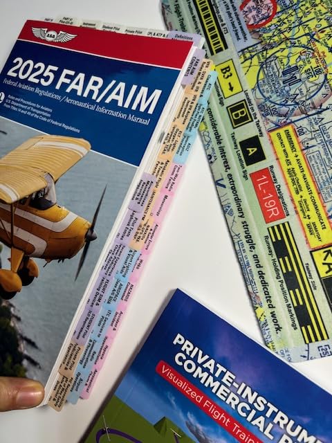2025 ASA Pre-Tabbed FAR/AIM Book with POH Tabs - Complete Pilot Training Guide (Includes PPL, IR & CPL Stages) + Free Student Pilot Gifts - Perfect for Flight School, Ground Study & FAA Exam Preparation