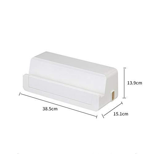 TV Ceiling Wall Mount Wire Storage Box - Junction Box for Power Socket Patch Panel Finishing - 3 Colors (Black) - Ideal for Home Theater, Office & Living Room Cable Management
