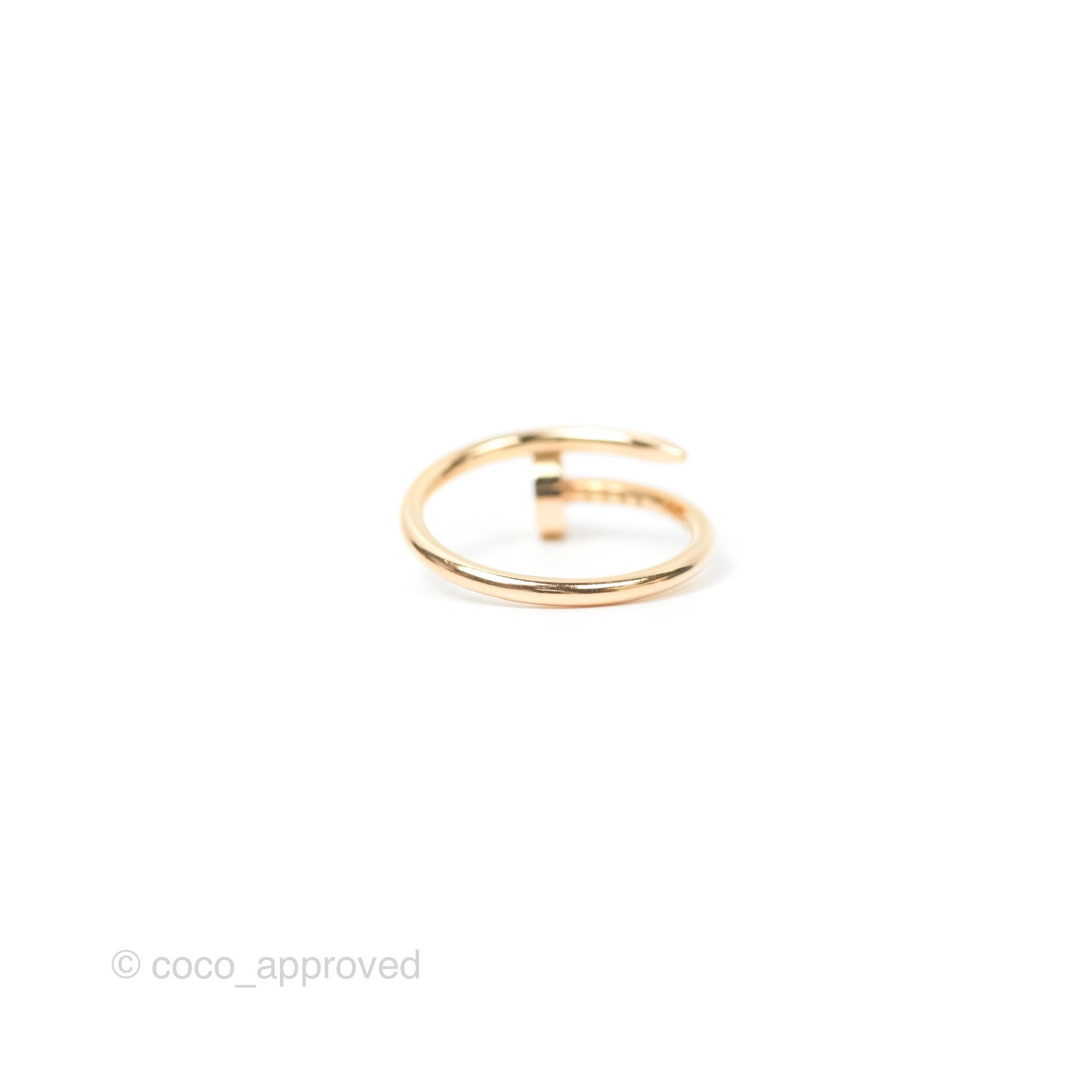 Cartier Love Band & Small Juste Un Clou Ring Set in 18K Rose Gold - Luxury Wedding & Anniversary Jewelry Gift for Her