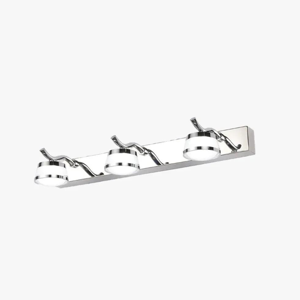 Stainless Steel Vanity Bathroom Wall Lights - Modern LED Mirror Lighting for Bathroom, Bedroom & Dressing Room - Waterproof & Energy Efficient (Brushed Nickel)