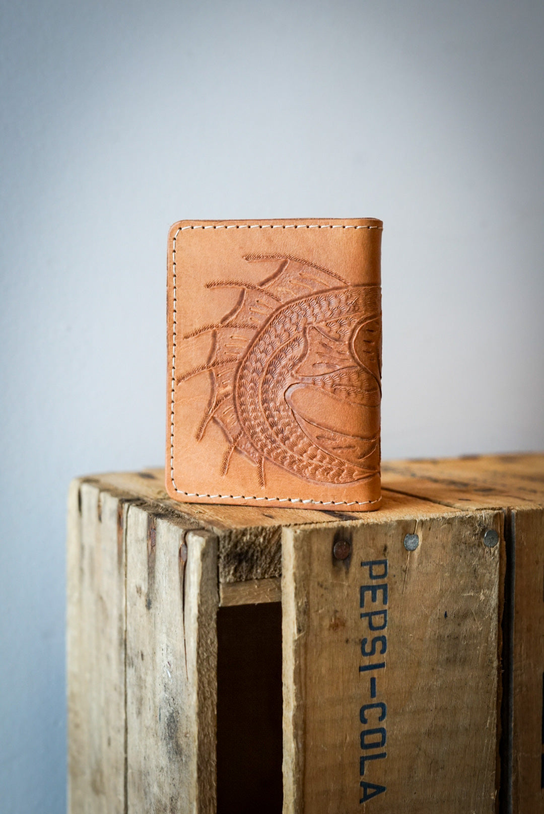 Handmade Mini Trucker Wallet - Genuine Leather, Compact & Durable - Perfect for Everyday Carry, Travel & Outdoor Adventures