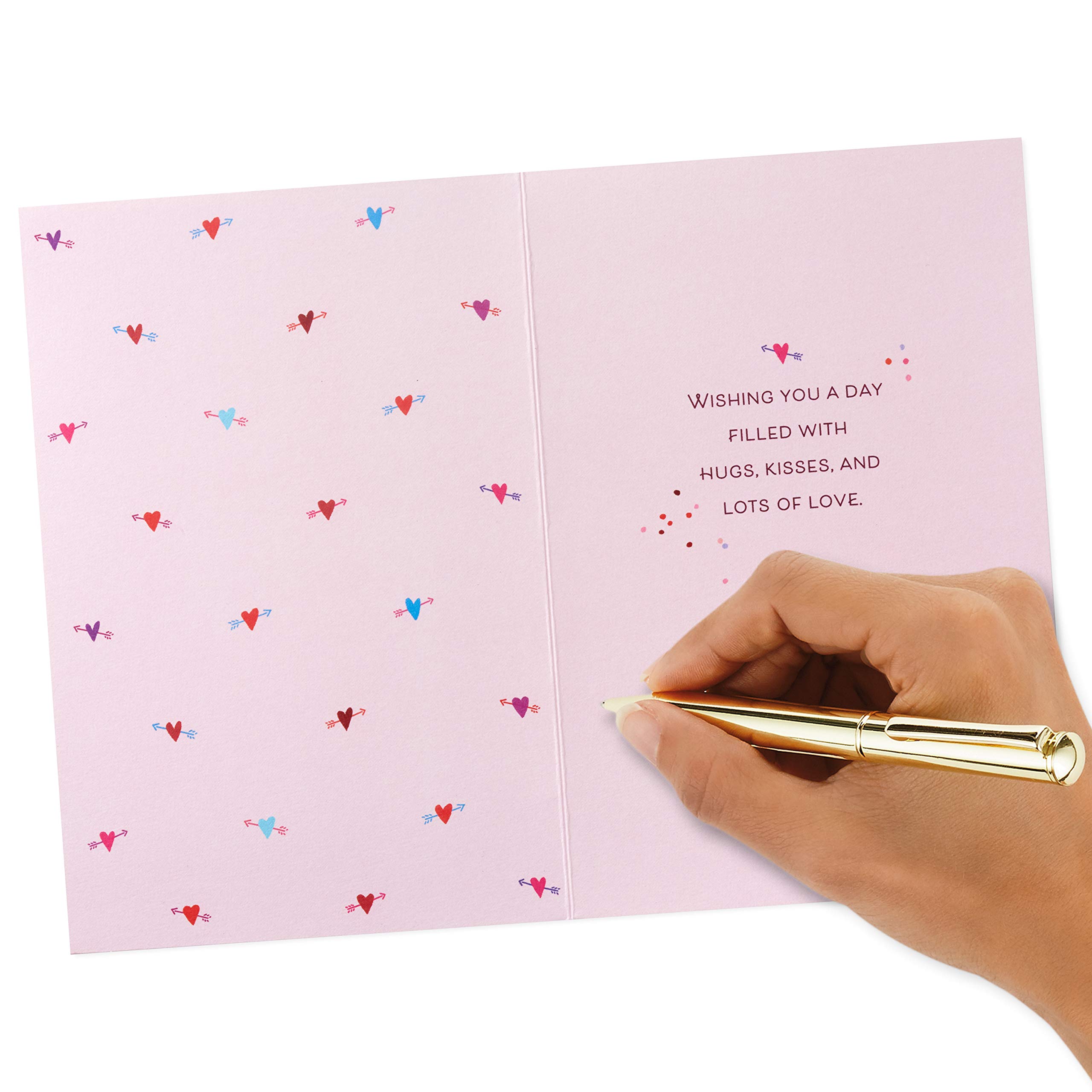 Hallmark Signature Anniversary Card - Day Filled with Love - Romantic Greeting Card for Birthday, Valentine's Day & Special Occasions - Perfect for Couples, Spouses & Loved Ones