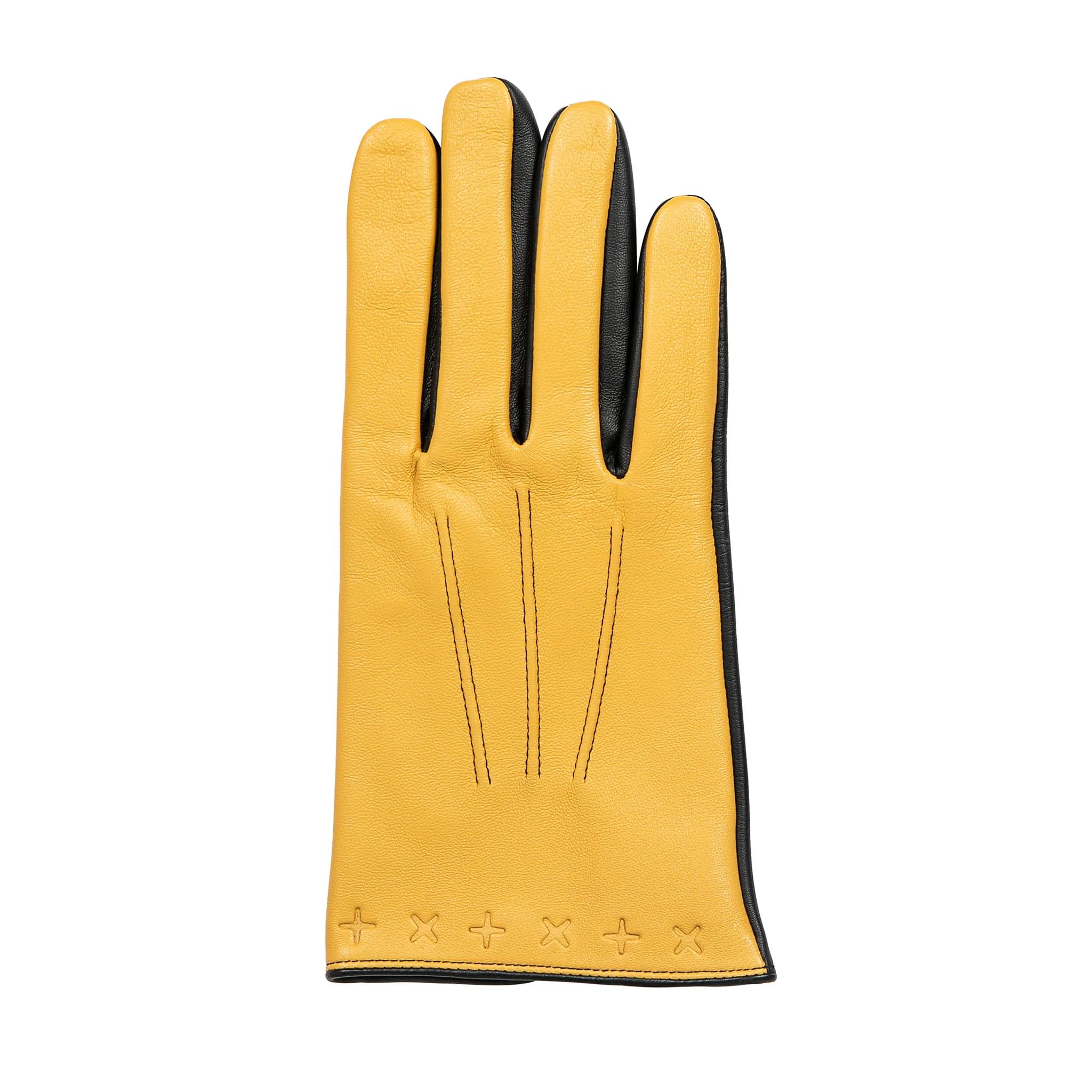 Dents Men's The Suited Racer Lando Touchscreen Leather Gloves - Cork/Black | Winter Driving & Outdoor Activities | Cold Weather Accessories for Smartphone Use