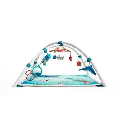 Tiny Love Treasure the Ocean Musical Mobile Gymini - Baby Play Mat with Ocean Sounds & Hanging Toys for Newborns & Infants - Perfect for Tummy Time & Sensory Development