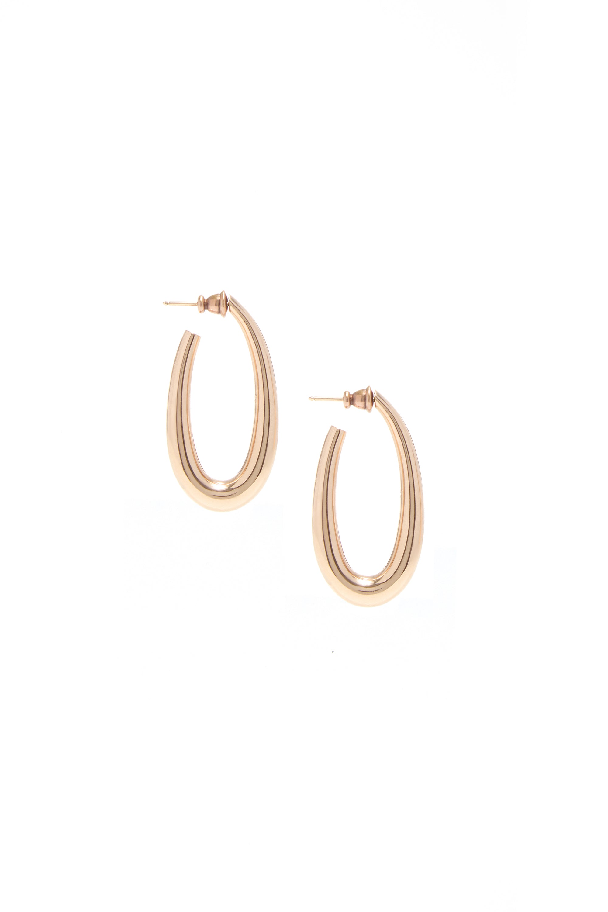 18K Yellow Gold Large Drop Earrings for Women - Elegant Dangling Earrings for Parties, Weddings & Special Occasions