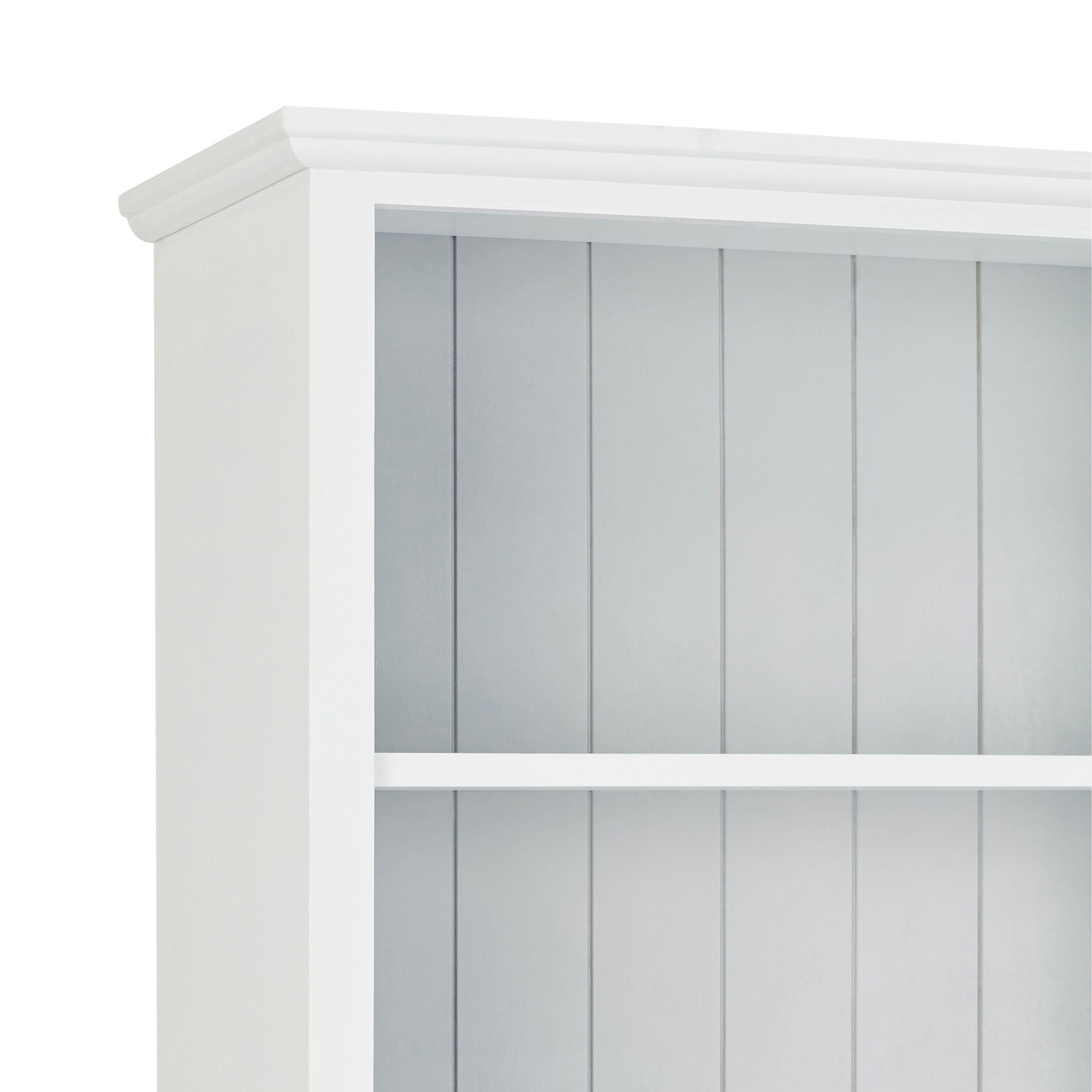 White Armand Tall Bookcase 210x95cm - Modern Bookshelf for Living Room, Bedroom & Office Storage - Perfect for Organizing Books, Decor & Essentials