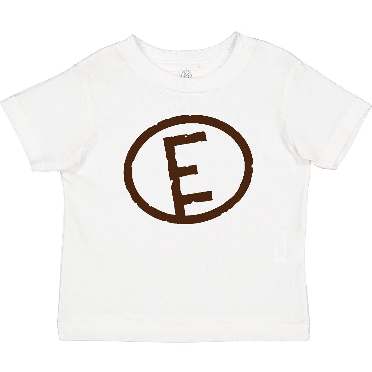 Inktastic Custom Monogram Letter E Baby T-Shirt - Personalized Cotton Tee for Infants & Toddlers - Perfect for Family Photos, Birth Announcements, and Everyday Play