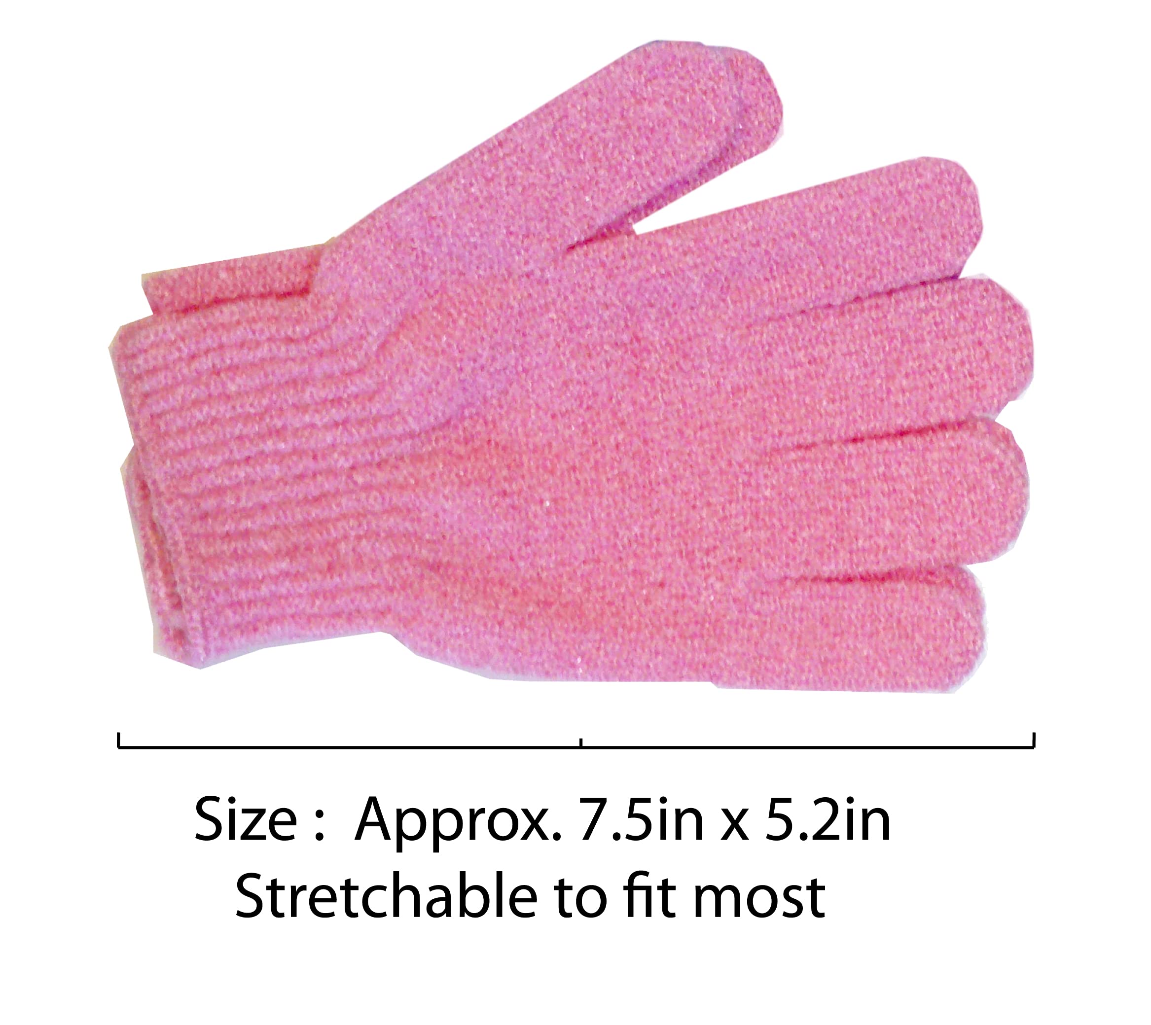Aquasentials Exfoliating Bath Gloves (4 Pairs) - Premium Exfoliating Gloves for Smooth Skin - Perfect for Body Scrub, Spa & Shower - Great Gift for Women & Men