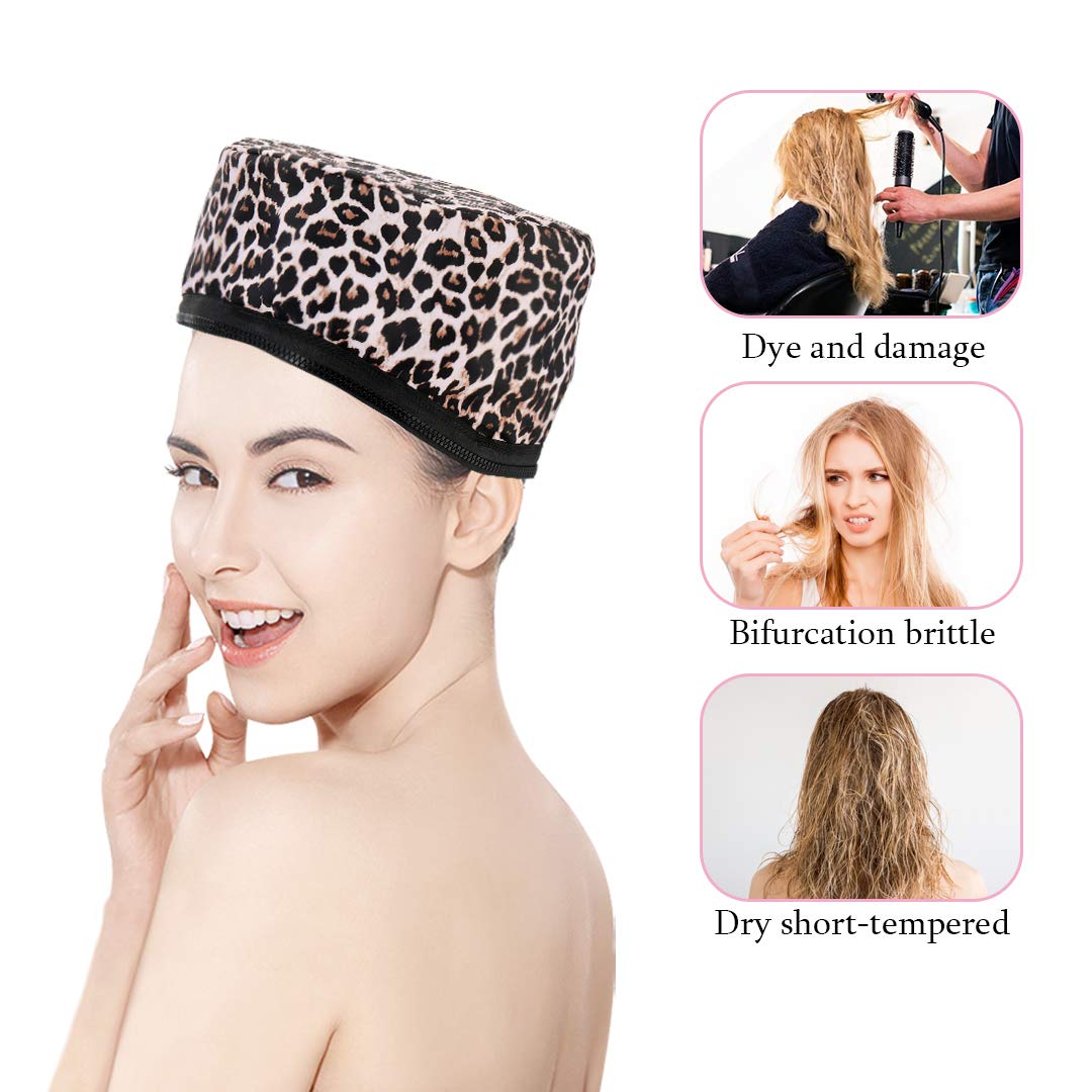 Electric Heat Therapy Hair Steamer Cap - Deep Conditioning Thermal Spa Hat for Hair Treatment & Styling | Perfect for At-Home Hair Care, Salon Treatments & Damaged Hair Recovery